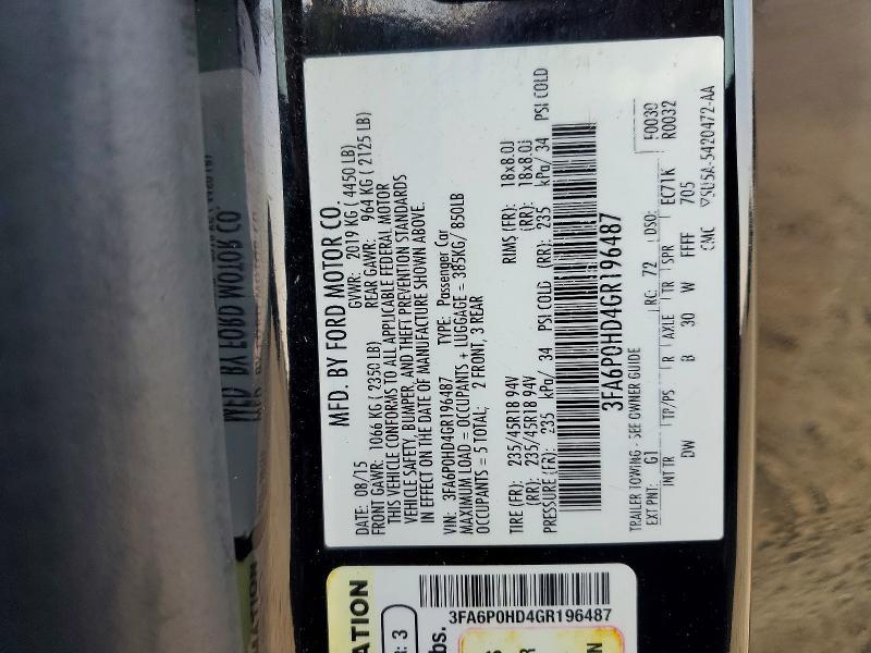 2016 Ford Fusion se