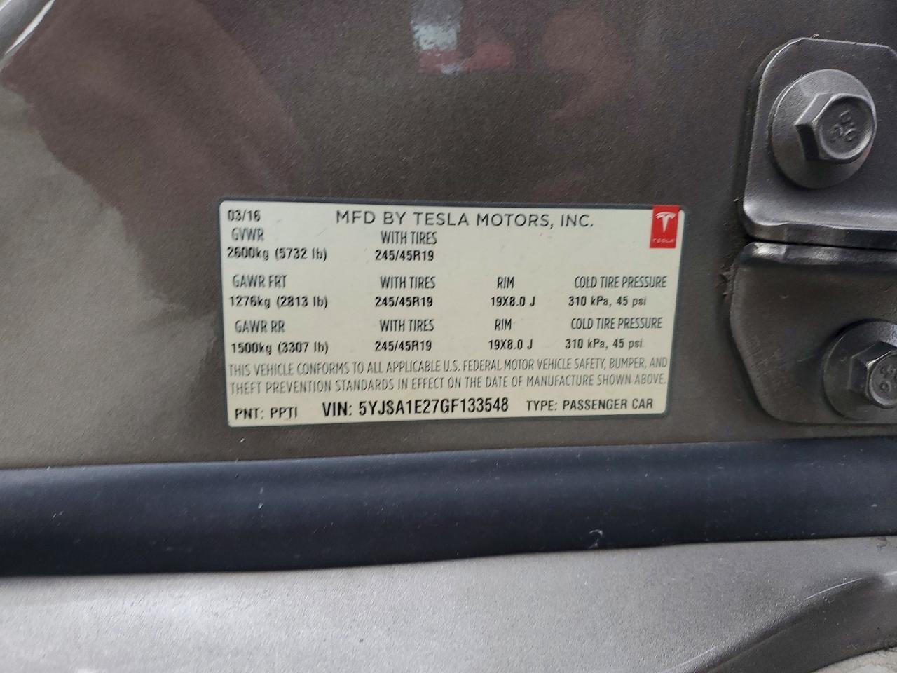 2016 Tesla Model s