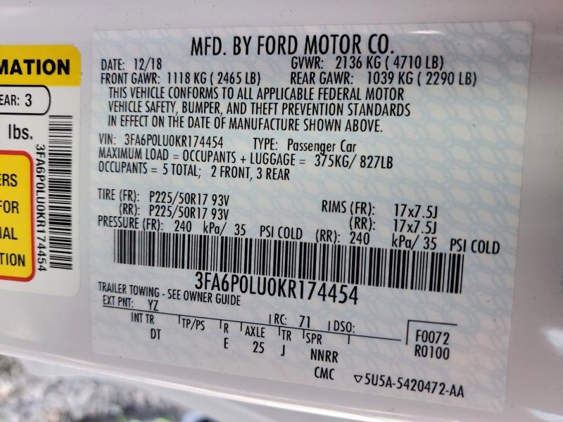 2019 Ford Fusion se
