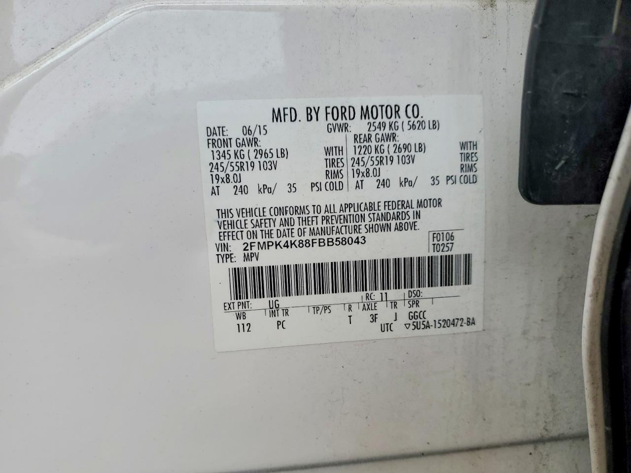 2015 Ford Edge Titanium