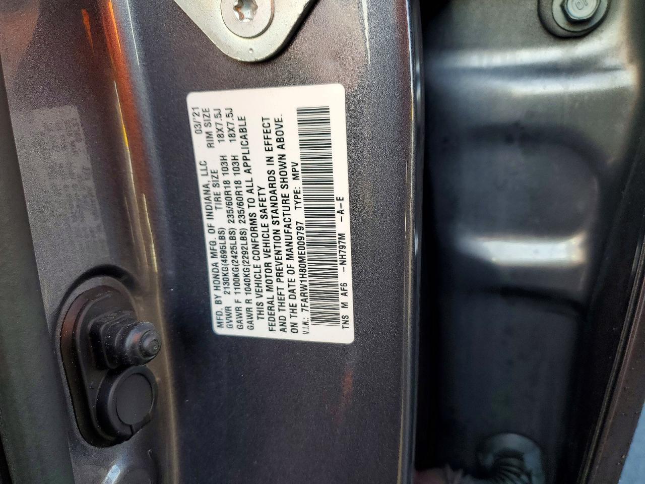 2021 Honda Cr-v exl