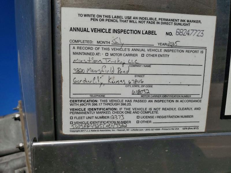 2012 Walker Tank Trailer