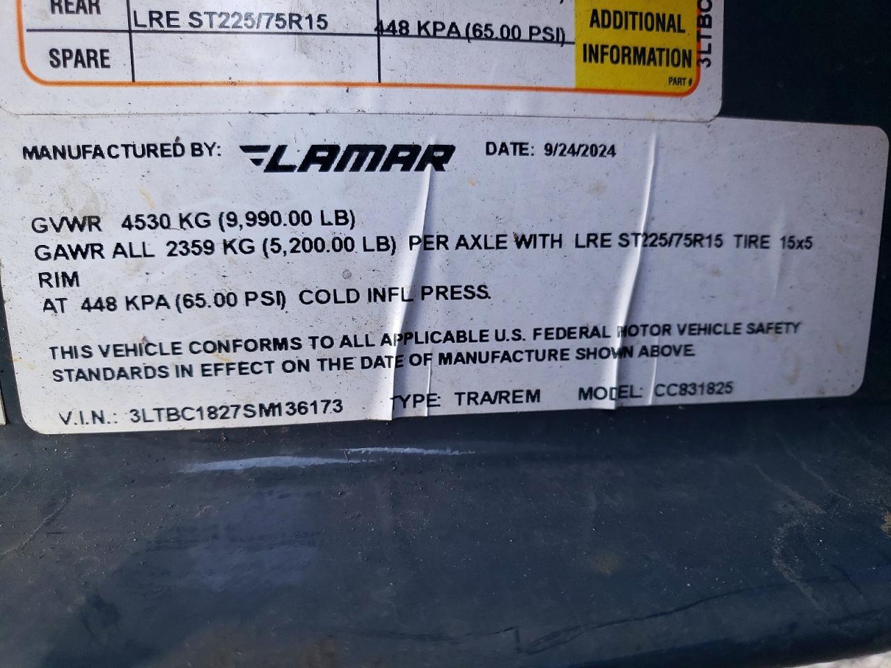 2025 Lamar Trailer Lamar