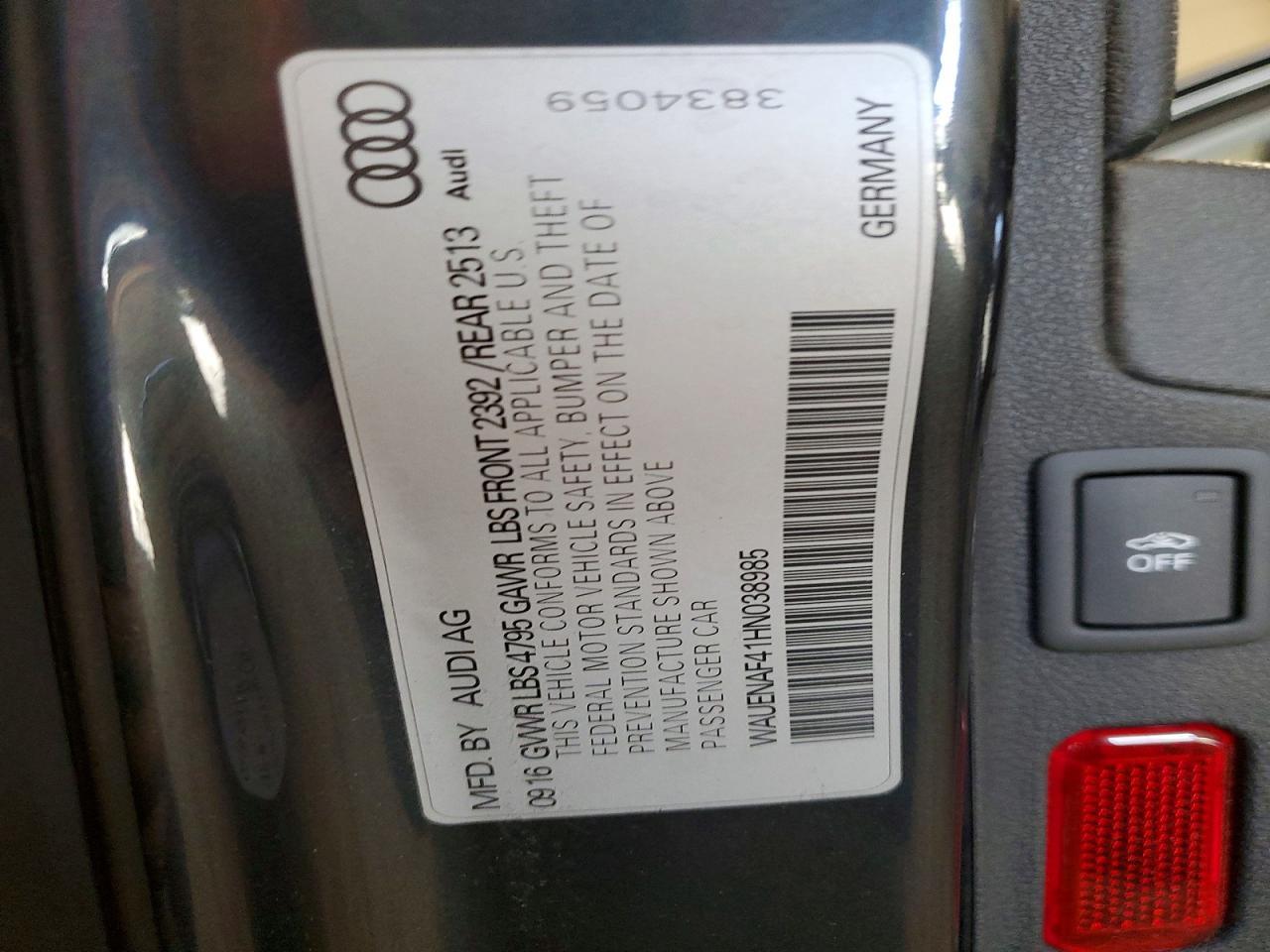 2017 Audi A4 Premium Plus
