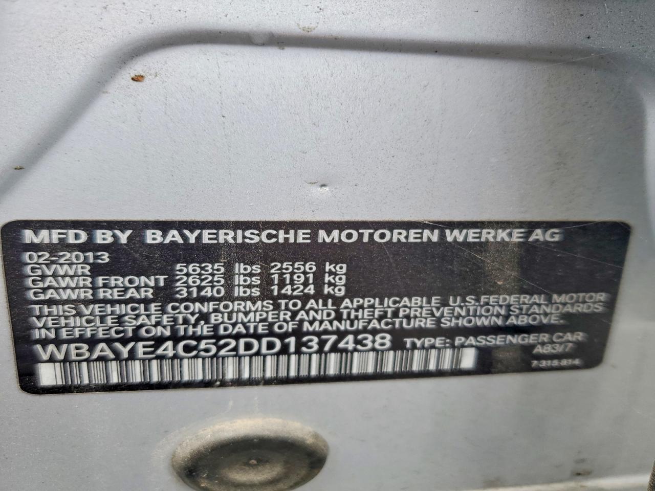 2013 BMW 740 li