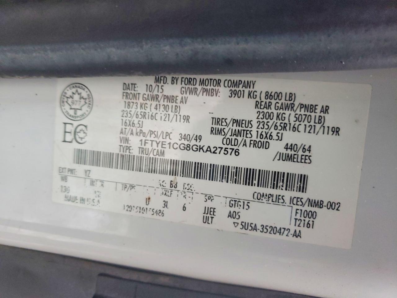2016 Ford Transit T-150