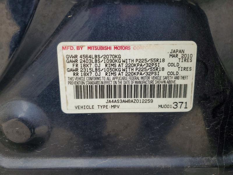 2010 Mitsubishi Outlander se
