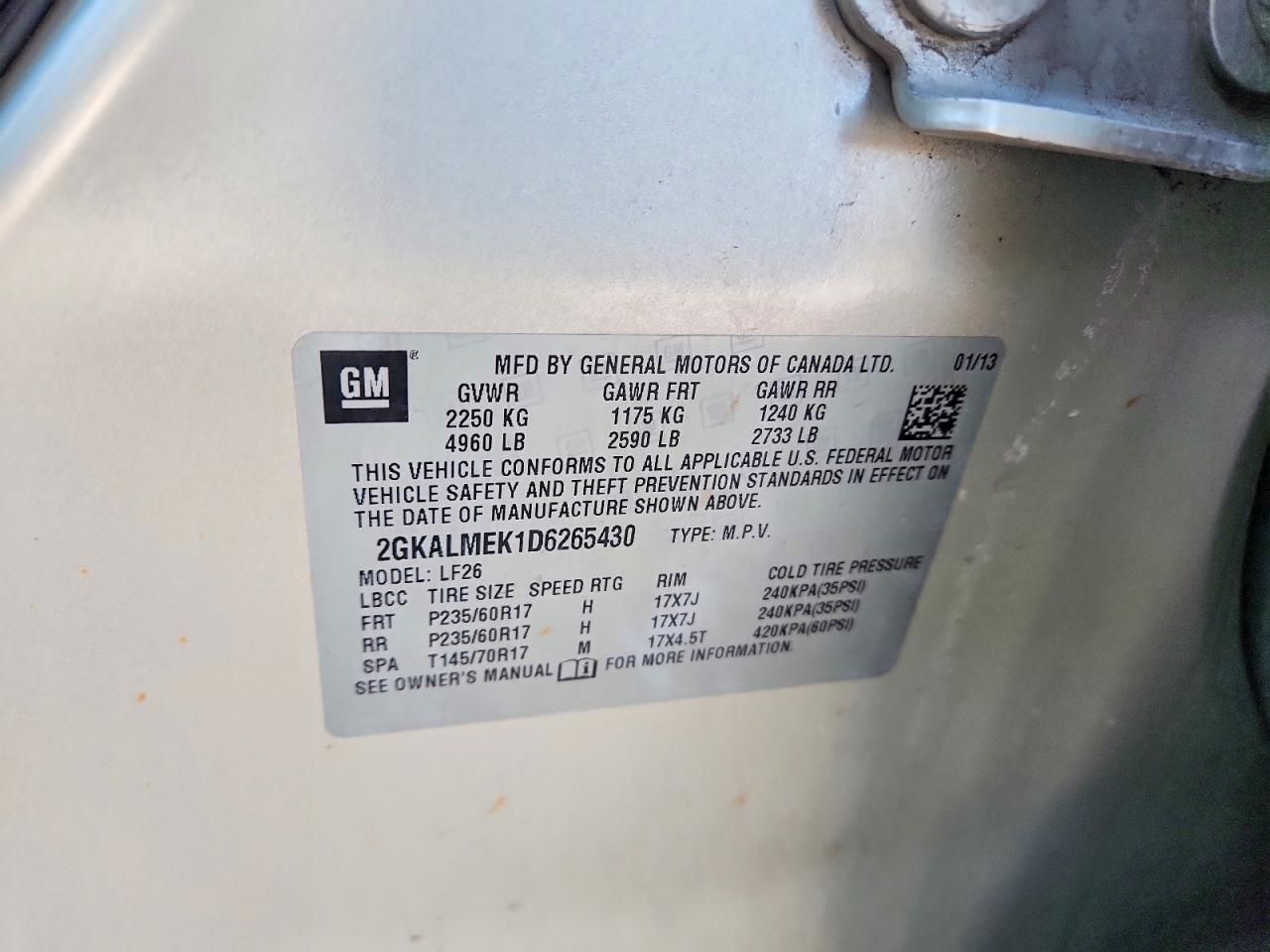 2013 GMC Terrain sle