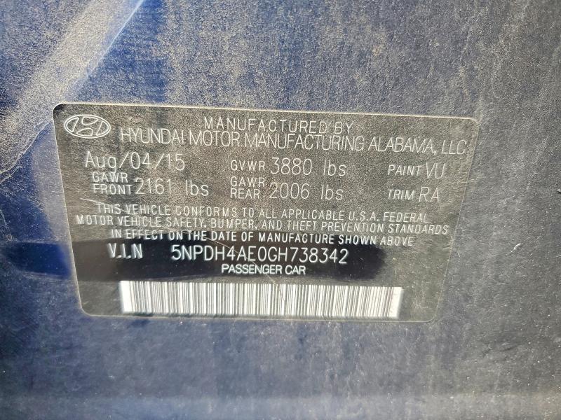 2016 Hyundai Elantra se