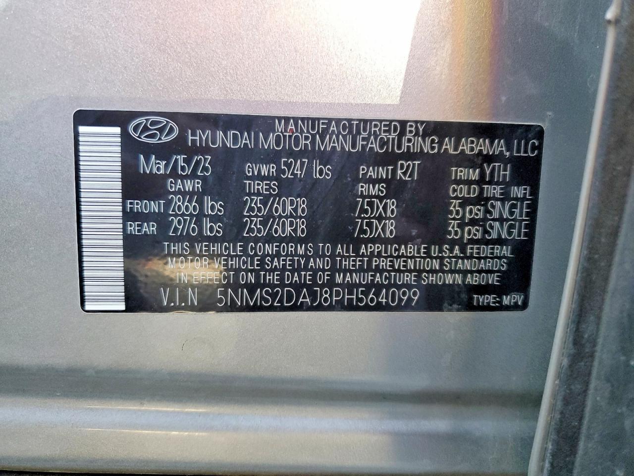 2023 Hyundai Santa fe sel