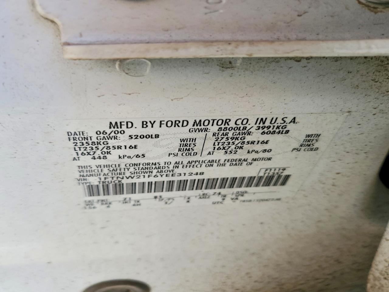 2000 Ford F250 Super Duty