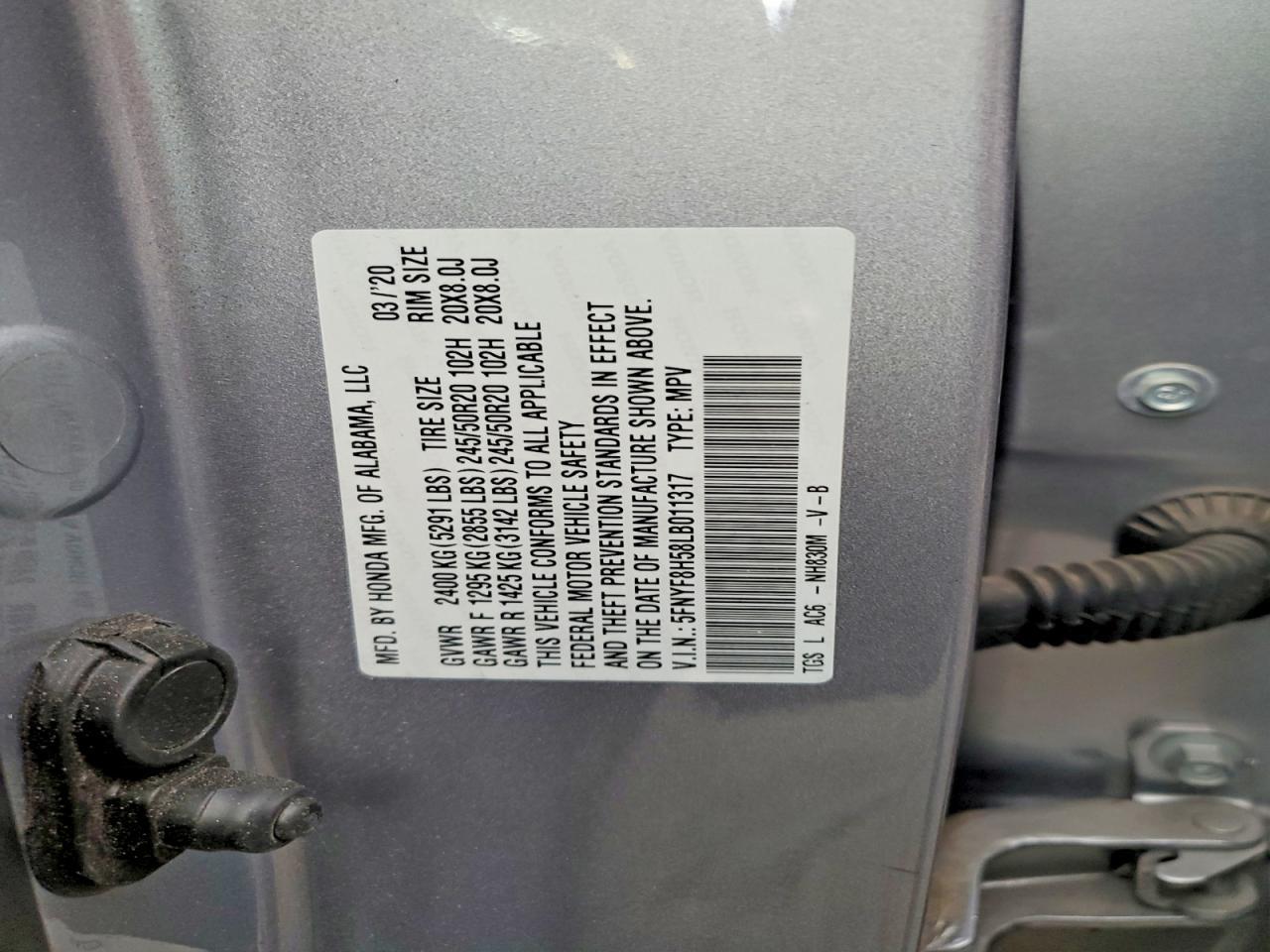 2020 Honda Passport exl