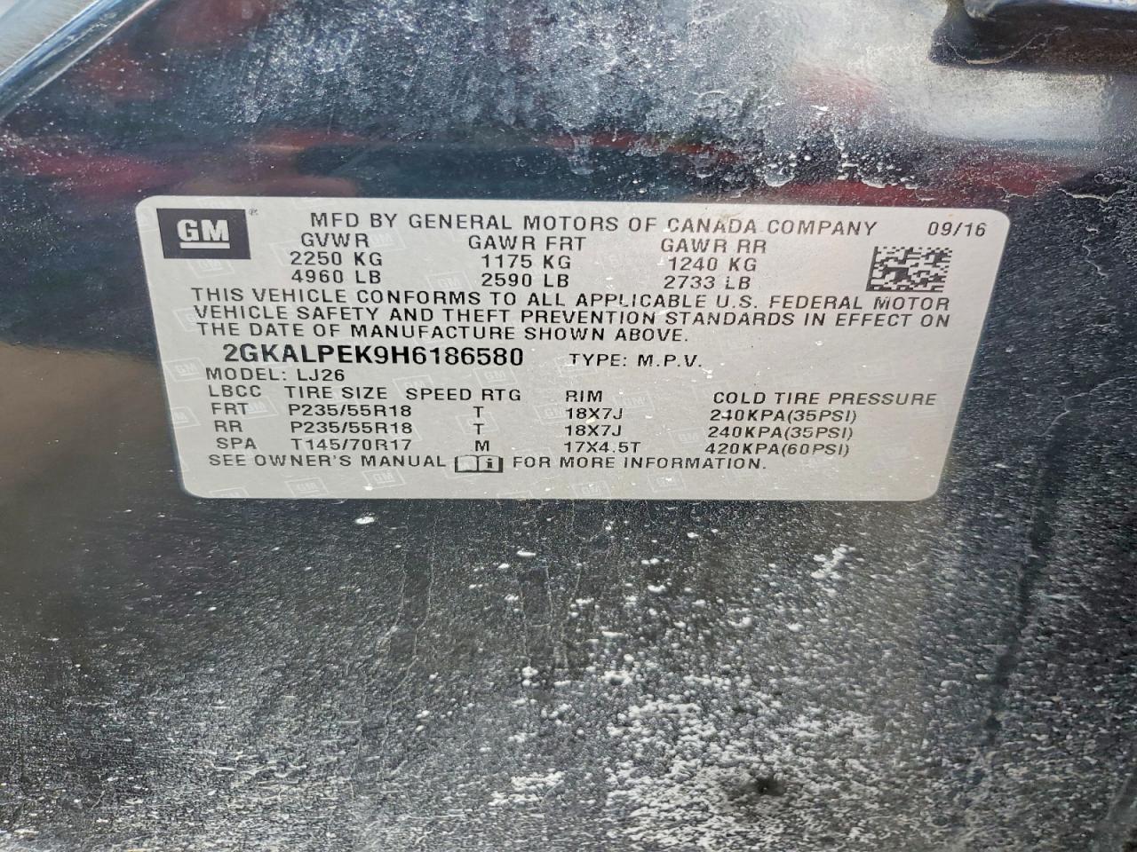 2017 GMC Terrain slt