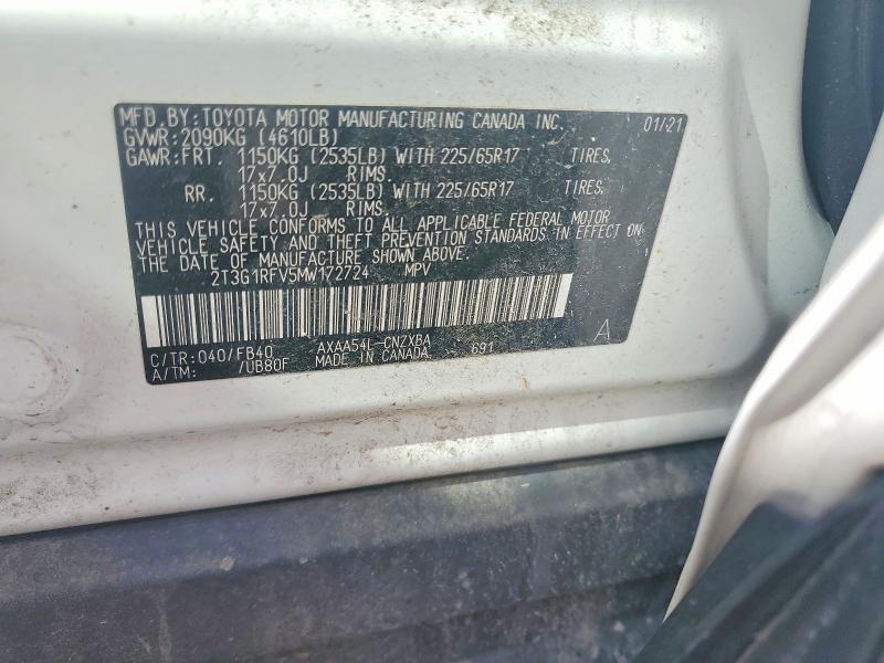 2021 Toyota Rav4 le