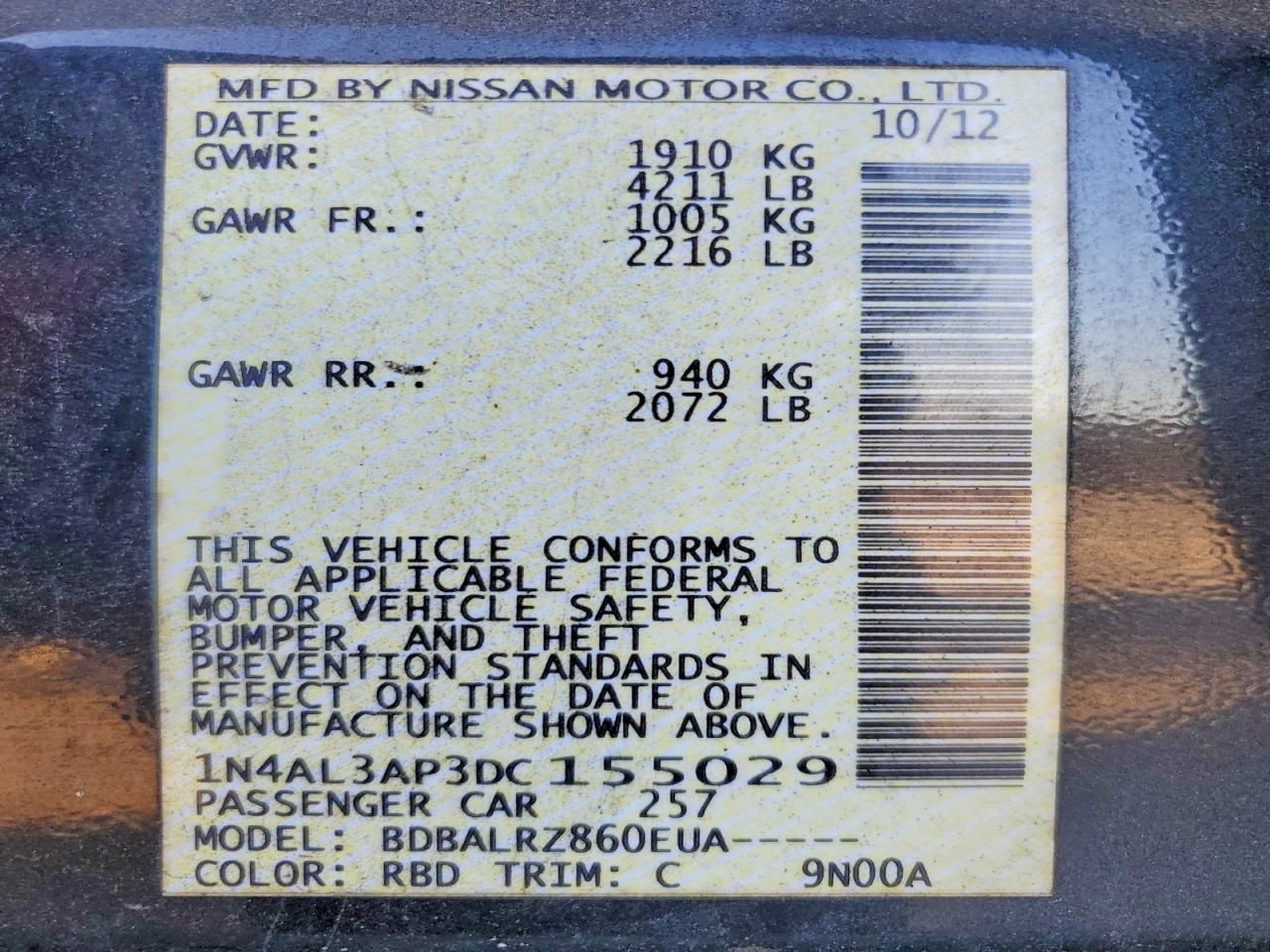 2013 Nissan Altima 2.5