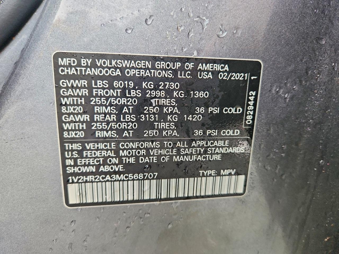 2021 Volkswagen Atlas se