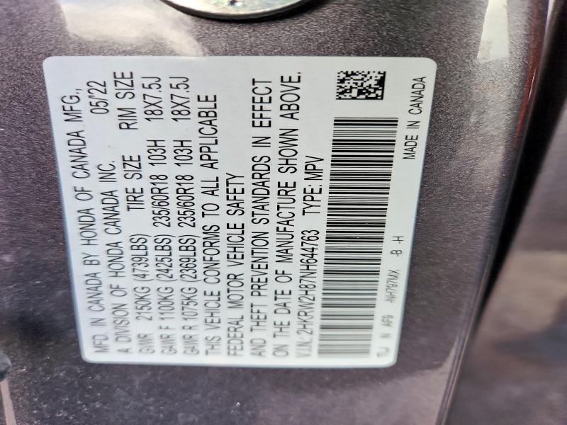 2022 Honda Cr-v exl