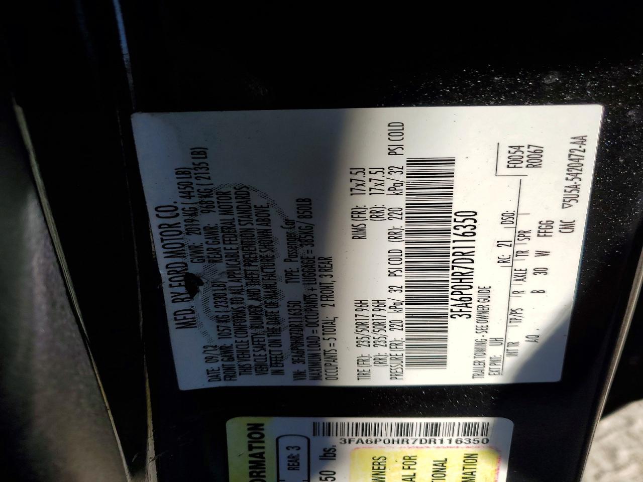 2013 Ford Fusion se