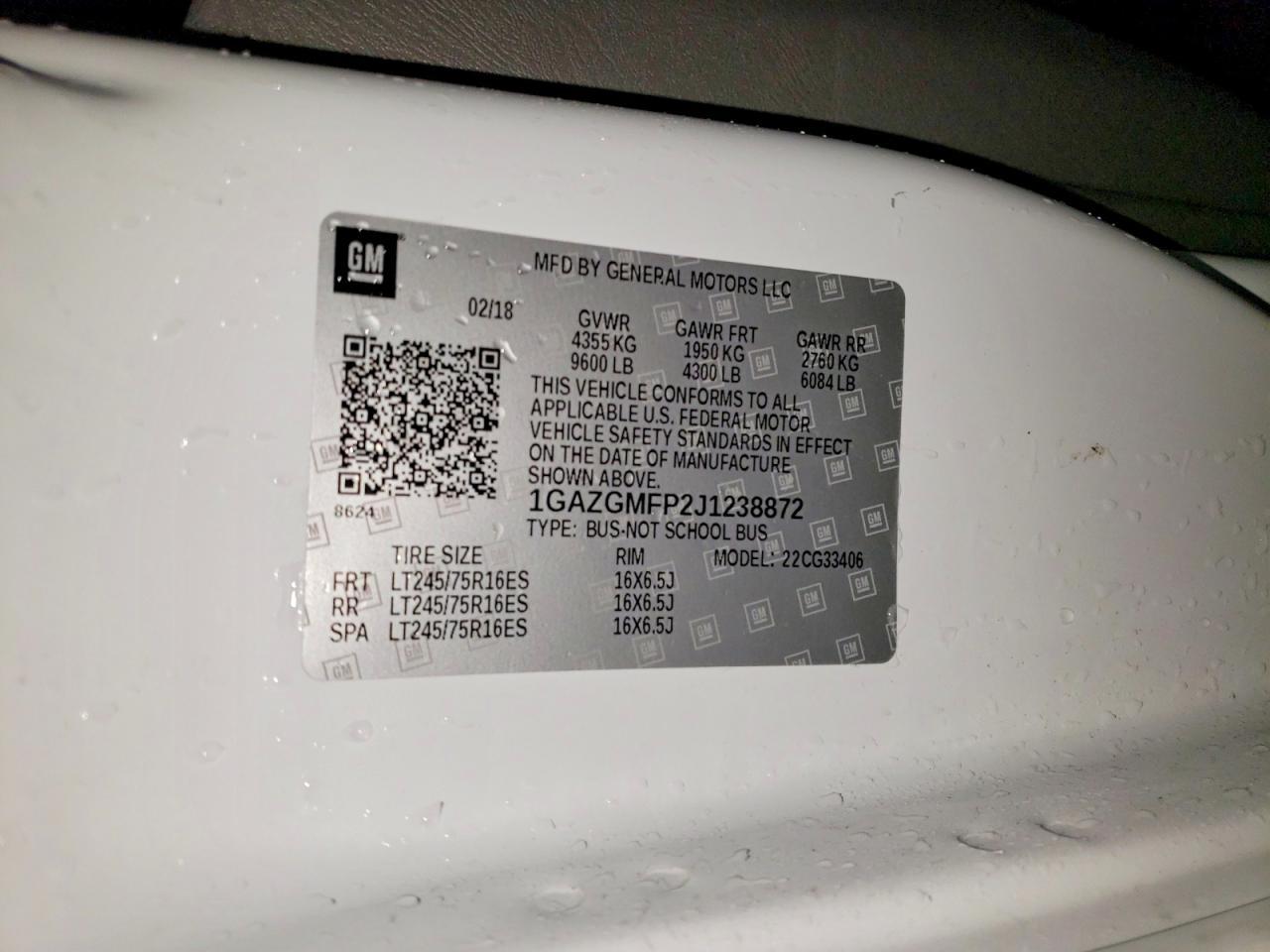 2018 Chevrolet Express G3500 LT