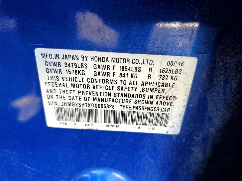 2016 Honda Fit ex