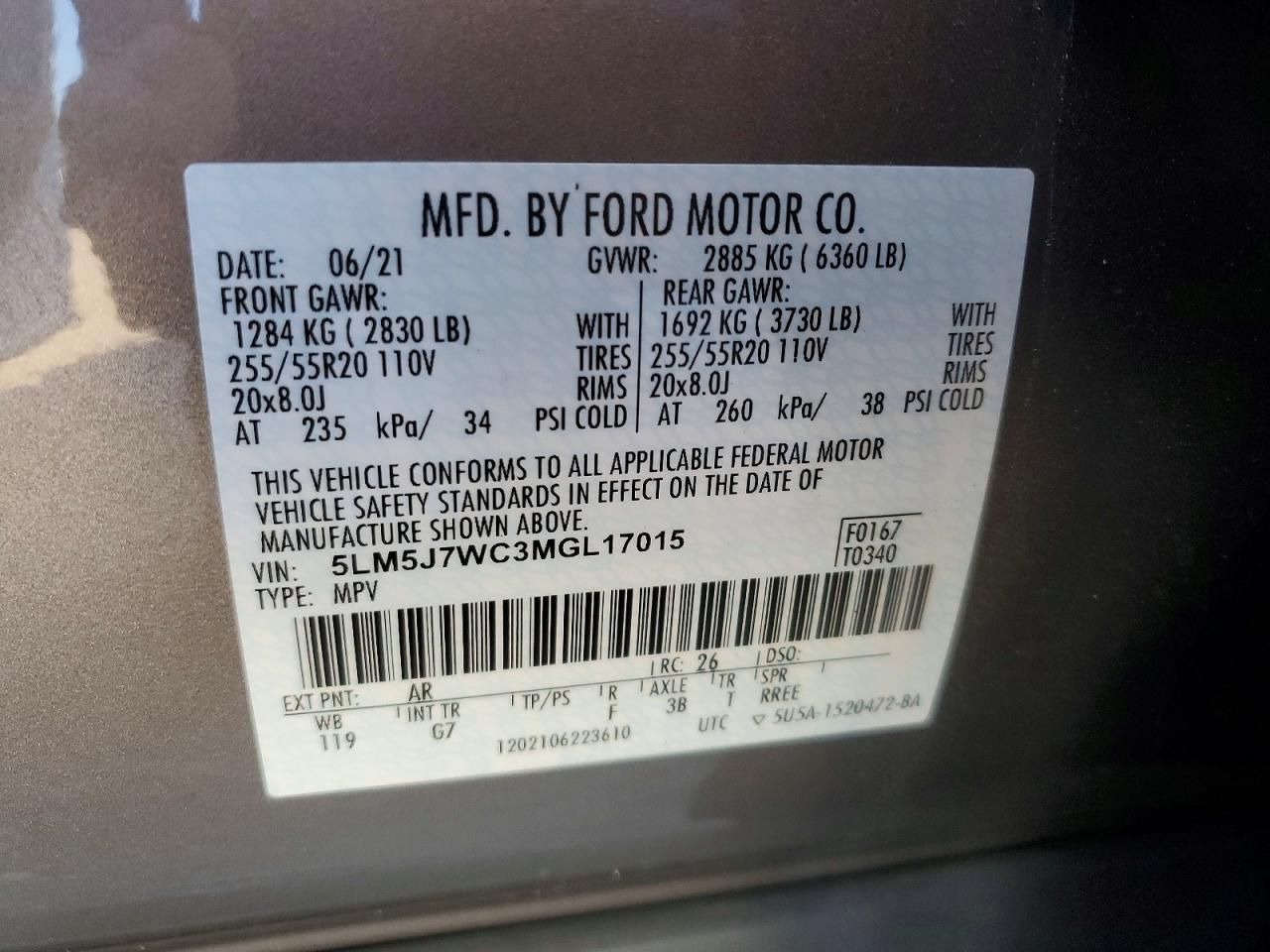 2021 Lincoln Aviator Reserve