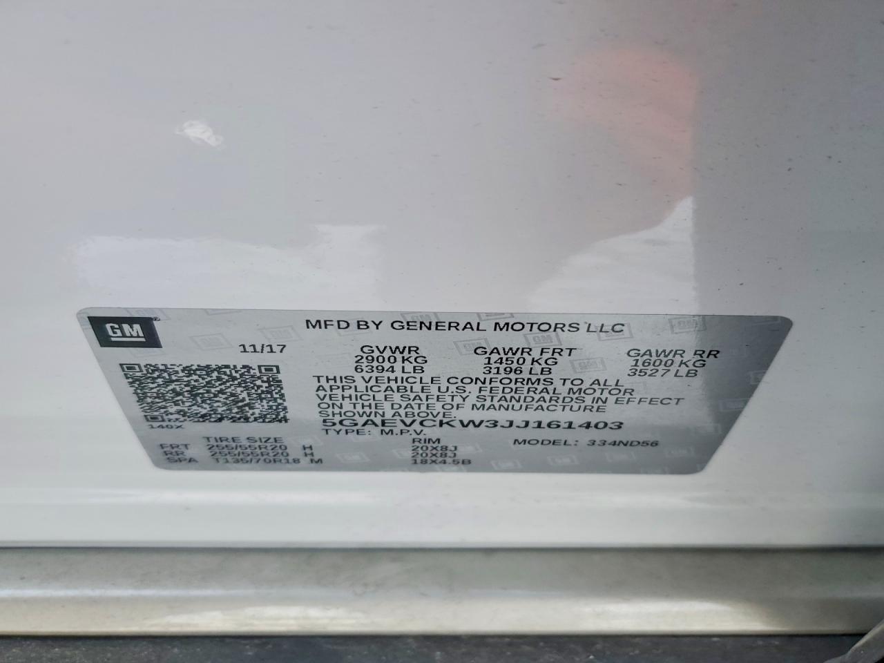 2018 Buick Enclave Avenir