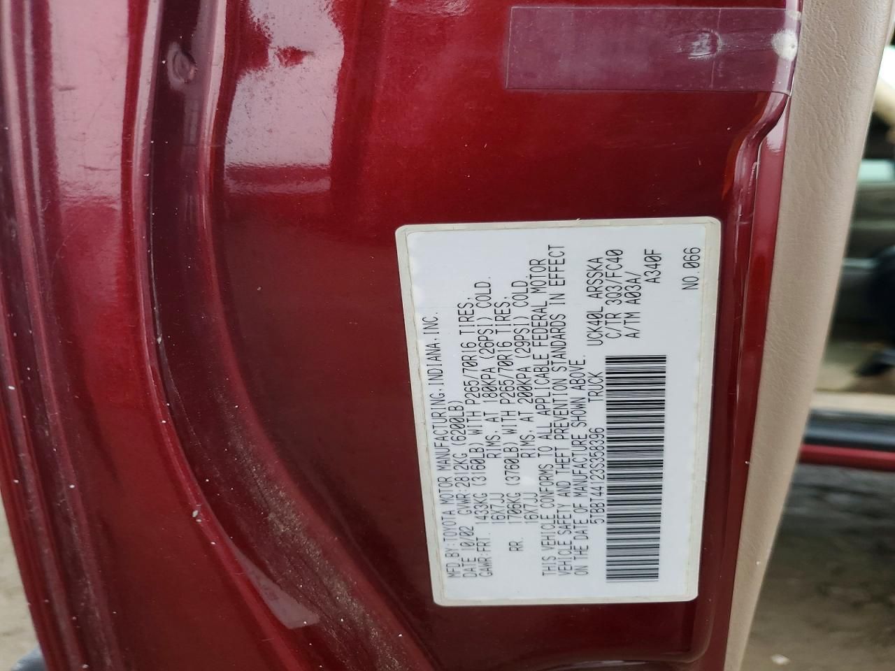 2003 Toyota Tundra Access cab SR5