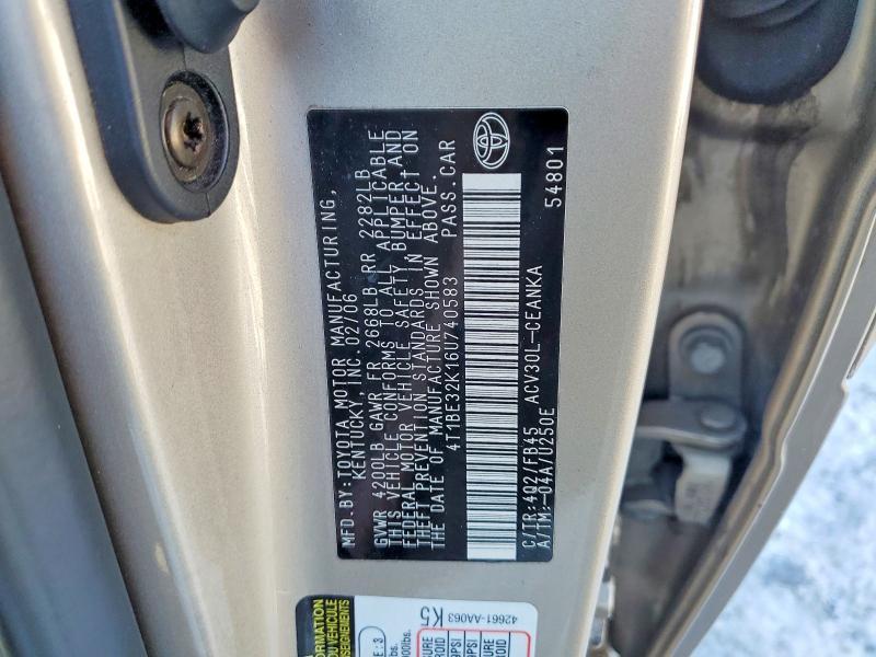 2006 Toyota Camry le