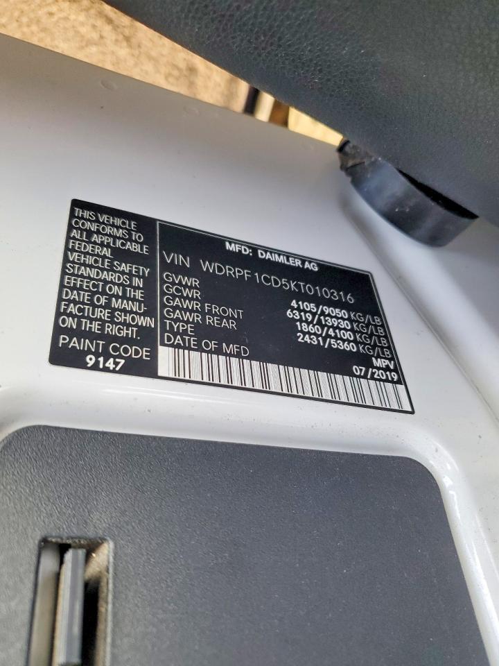 2019 Freightliner Sprinter 2500 Delivery Van