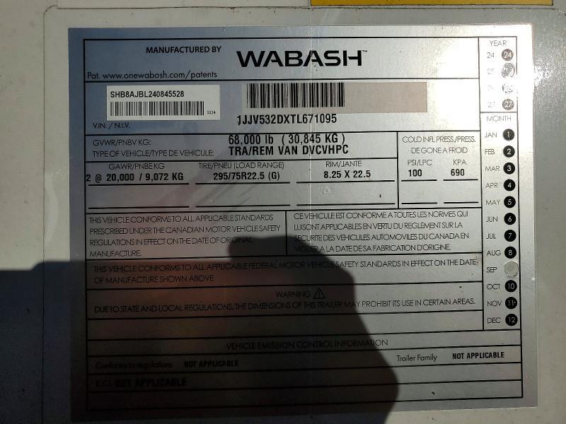 2026 Wabash Sh Dvcvhpc dry van Trailer