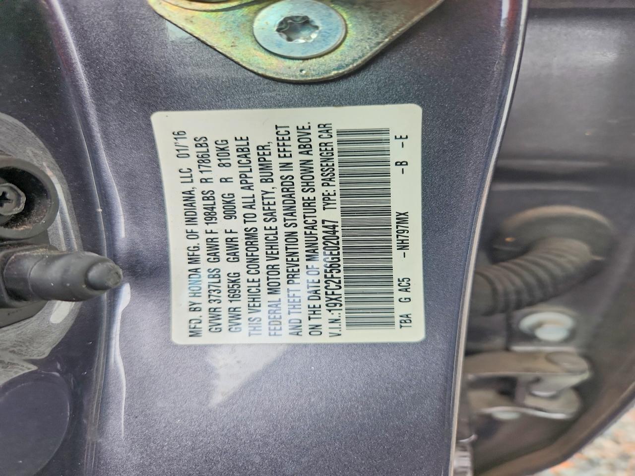 2016 Honda Civic lx