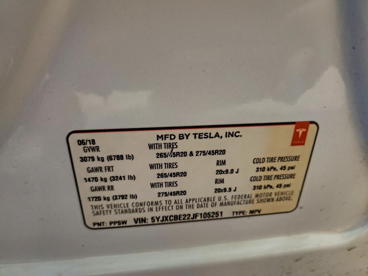 2018 Tesla Model x