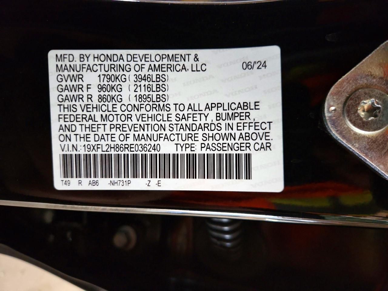 2024 Honda Civic Sport