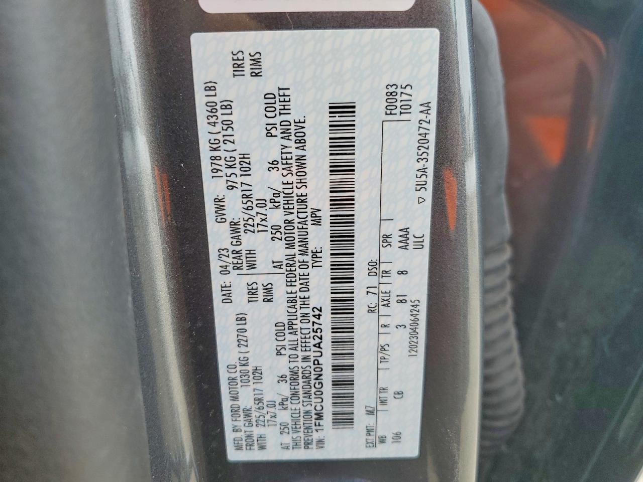 2023 Ford Escape Active