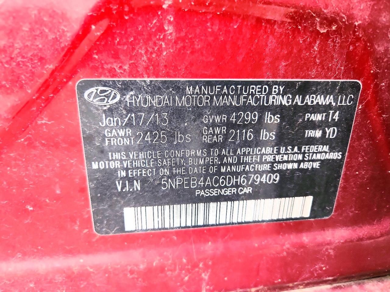 2013 Hyundai Sonata gls