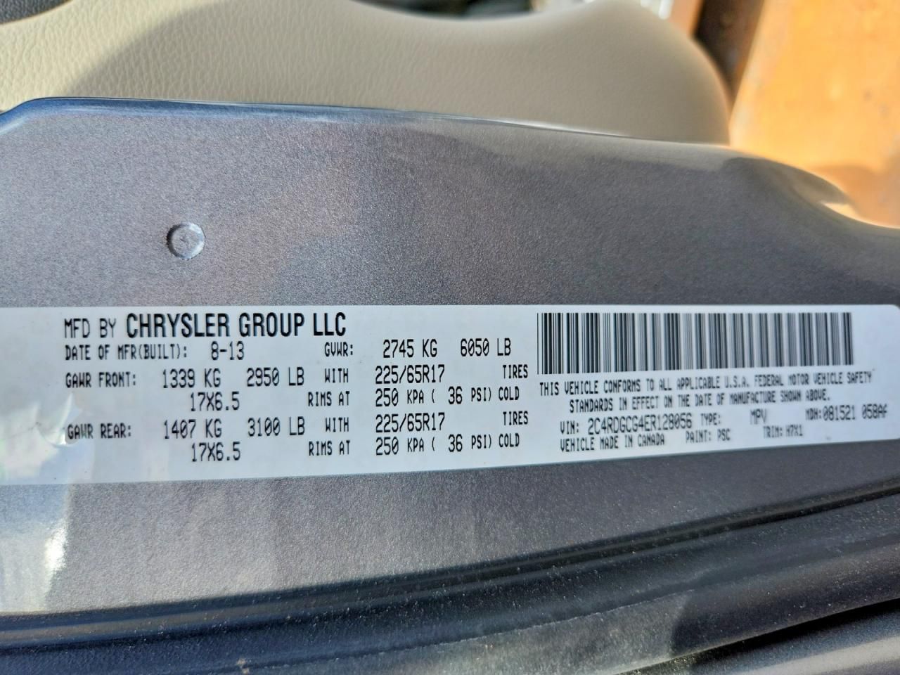 2014 Dodge Grand Caravan sxt