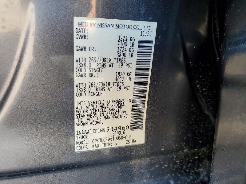 2021 Nissan Titan SV