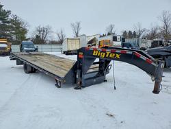 Salvage cars for sale from Copart Albany, NY: 2022 Big Tex 22GN-20BK+5MR Equipment Trailer