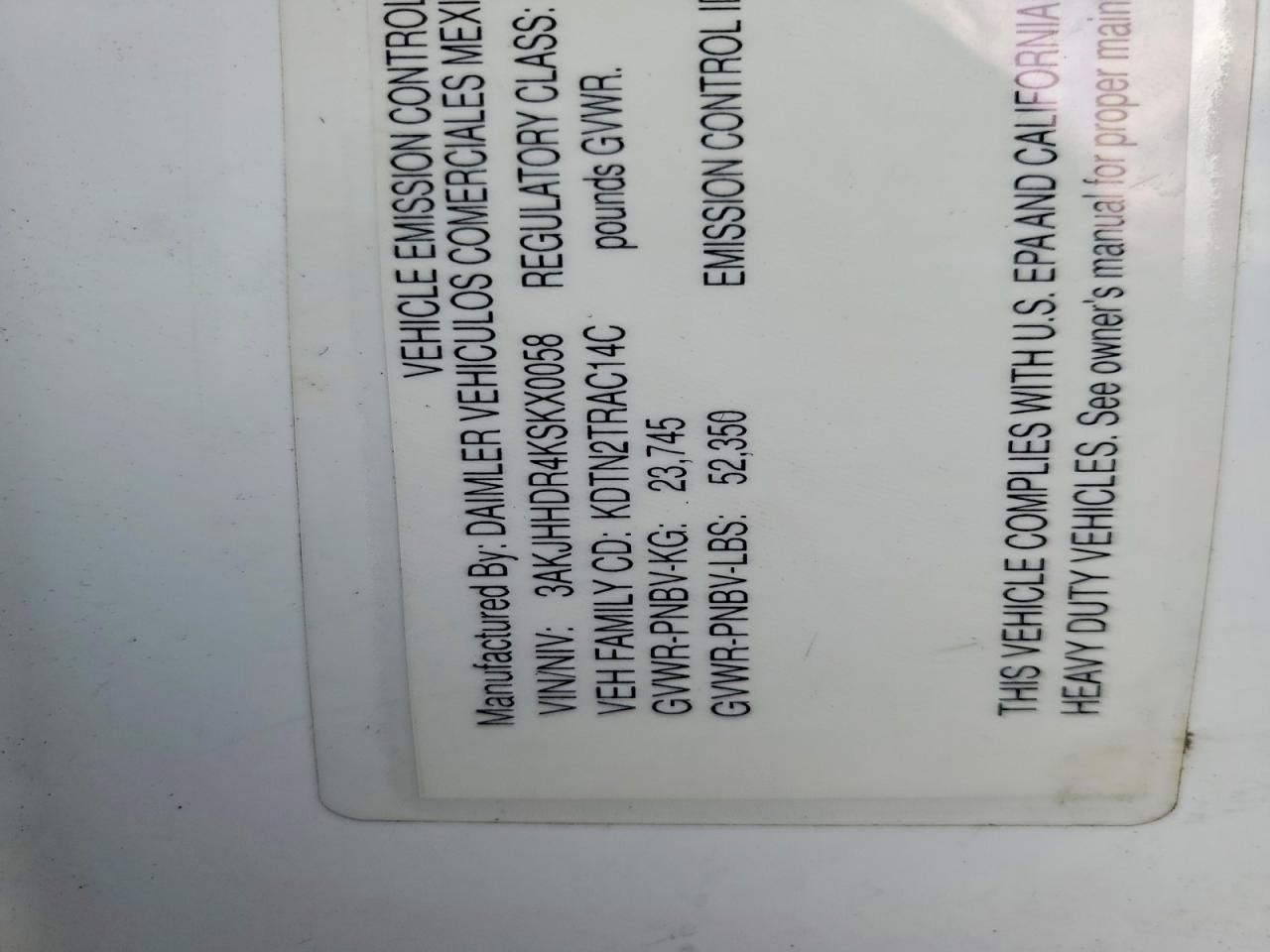 2019 Freightliner Cascadia 1-Semi Truck