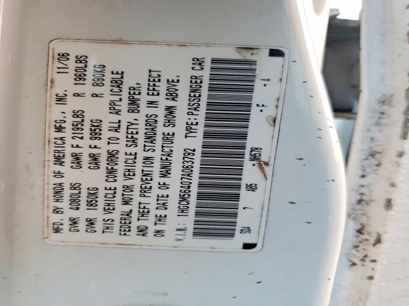 2007 Honda Accord lx