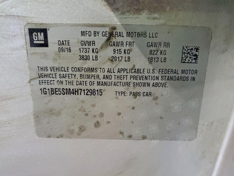 2017 Chevrolet Cruze lt