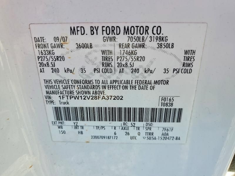 2008 Ford F150 Supercrew