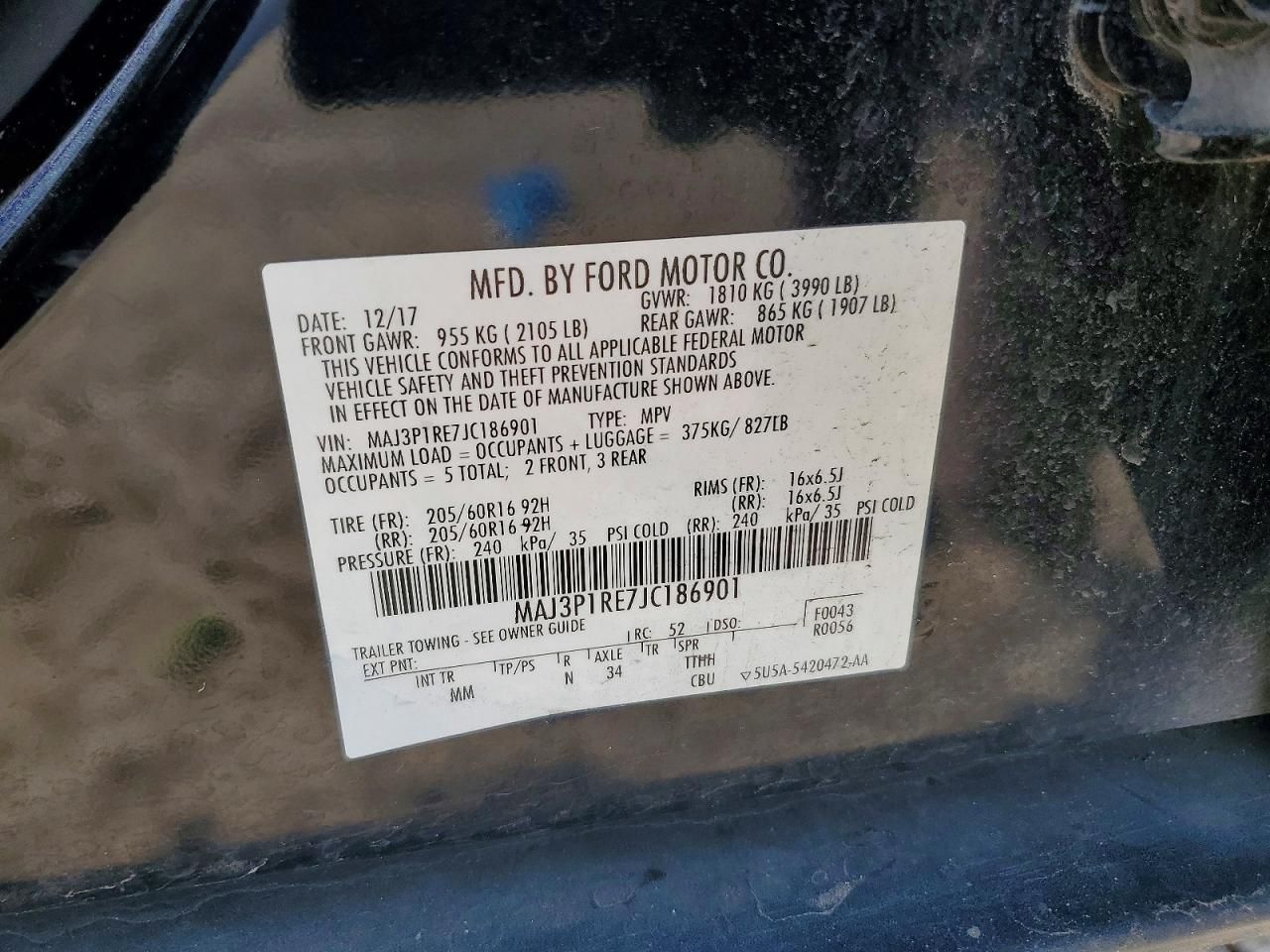 2018 Ford Ecosport s