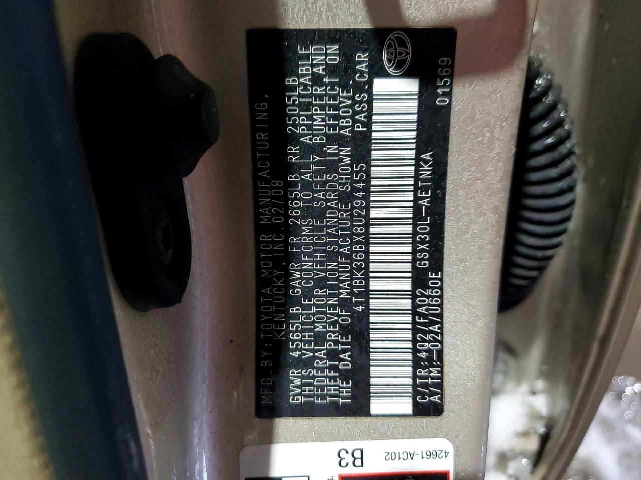 2008 Toyota Avalon xl