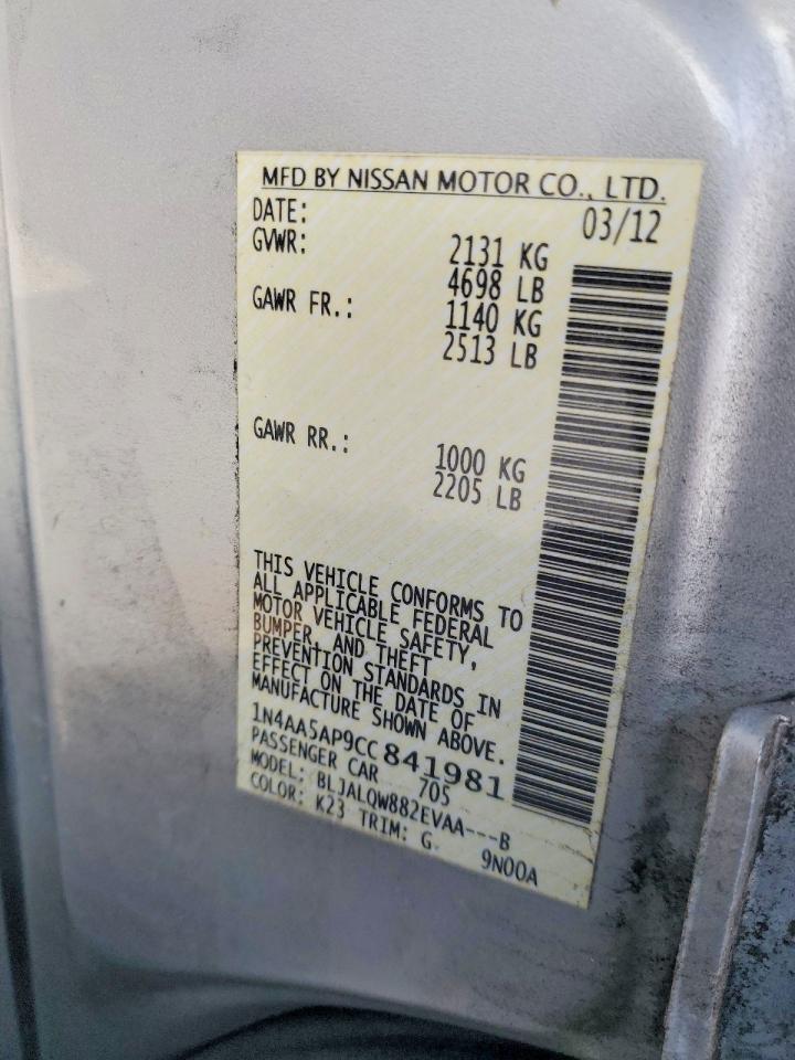 2012 Nissan Maxima s