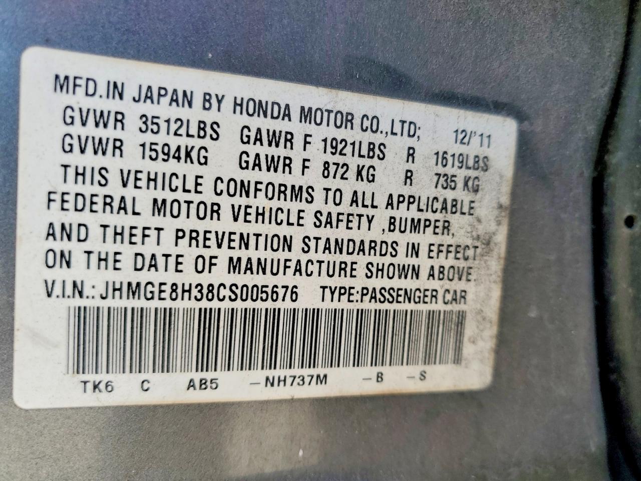 2012 Honda FIT