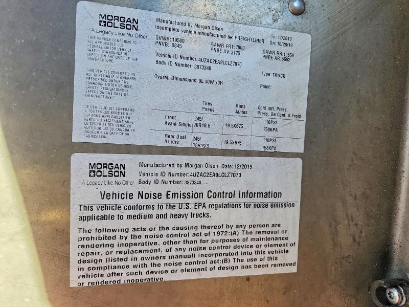 2020 Freightliner MT45G Chassis Delivery Truck