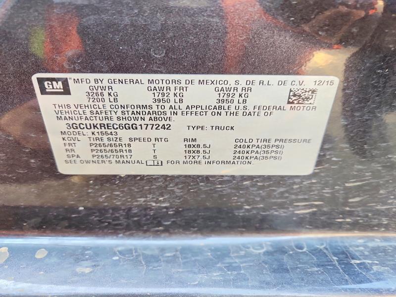 2016 Chevrolet Silverado K1500 LT