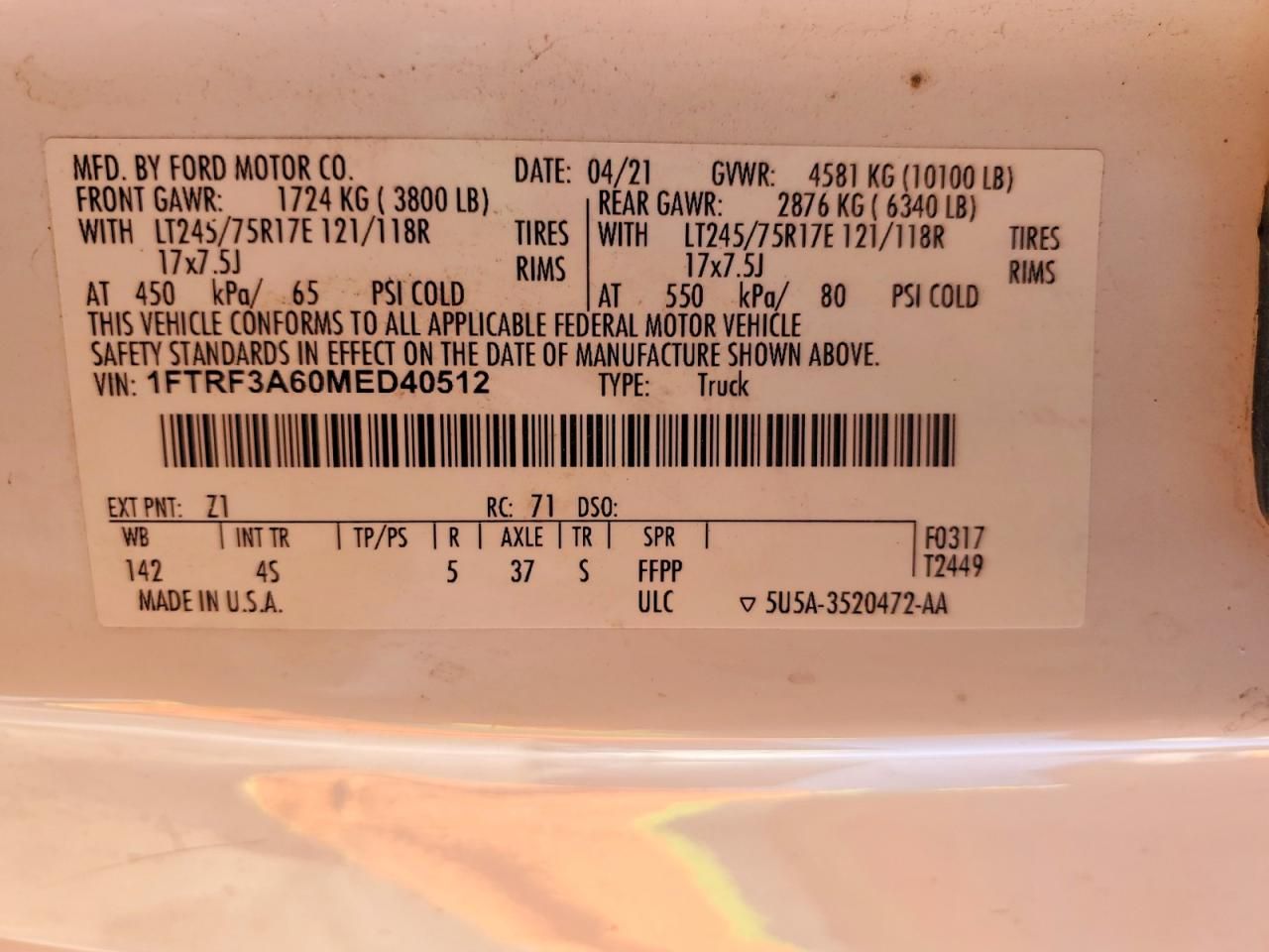 2021 Ford F350 Super Duty