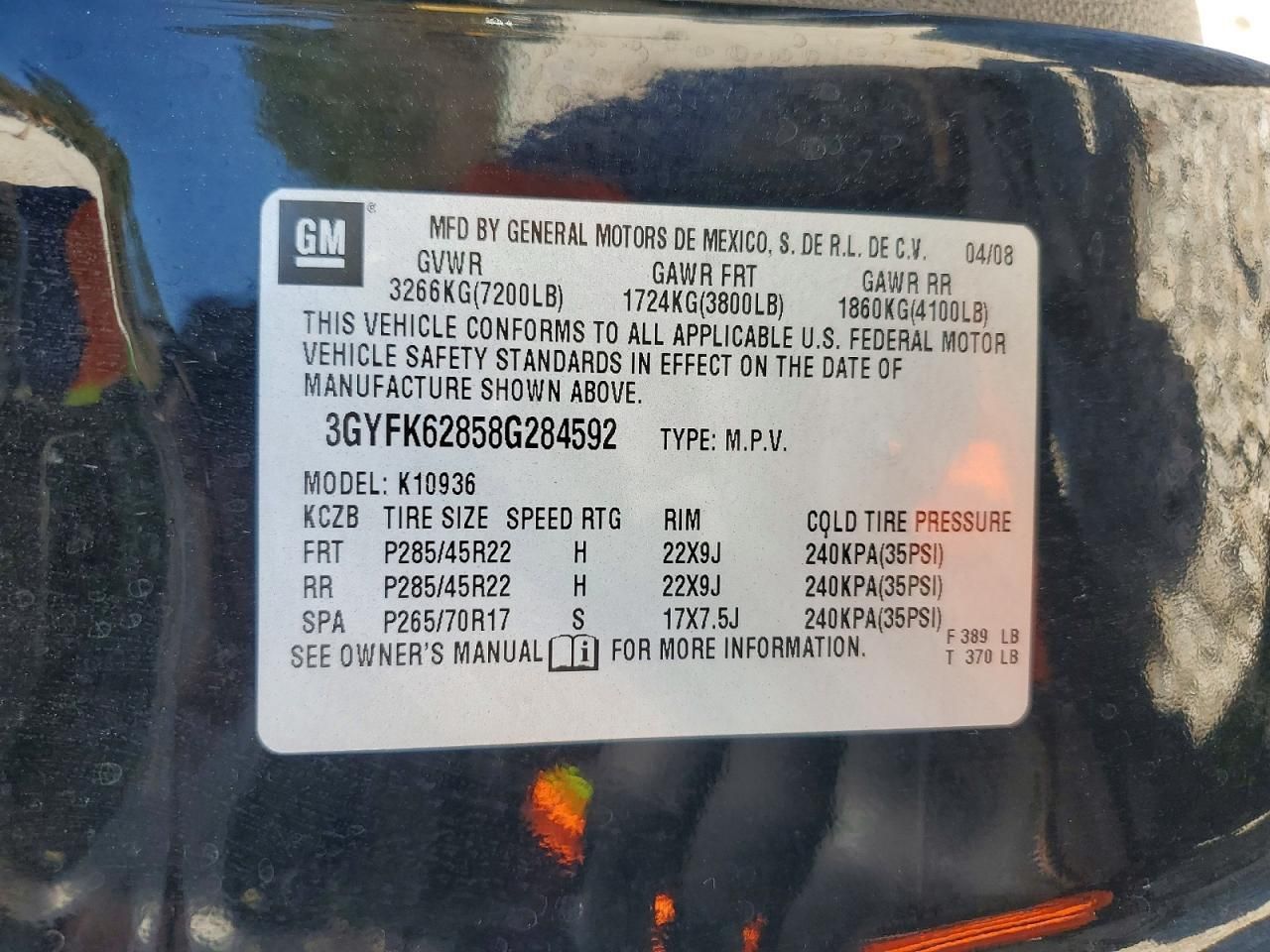 2008 Cadillac Escalade ext